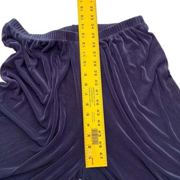 Citiknits Pants Womens 1X Blue Green Pull On Wide Leg Stretch Lagenlook Travel - Picture 9 of 10